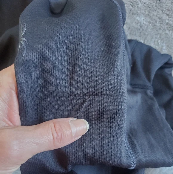 Spyder Shirt Men's X-Large Black 1/4 Zip Long Sleeve Performance Active Pullover - Picture 9 of 10